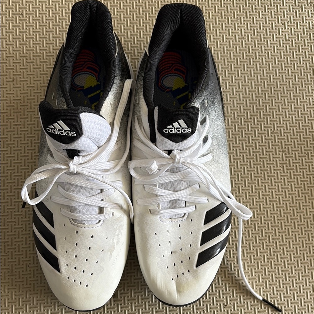 Adidas Men's Black and White Shoes